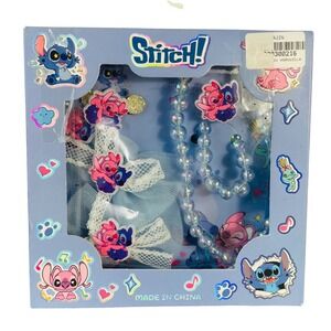 Disney Stitch Jewelry Set New Box Necklace Bracelet Kids Gift Lilo & Stitch